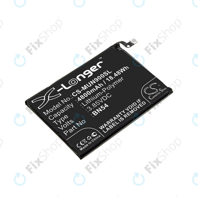 Bateria dla Xiaomi Redmi 9 M2004J19G, 4800mAh, Li-Pol, 3.85 V, BN54, HQ