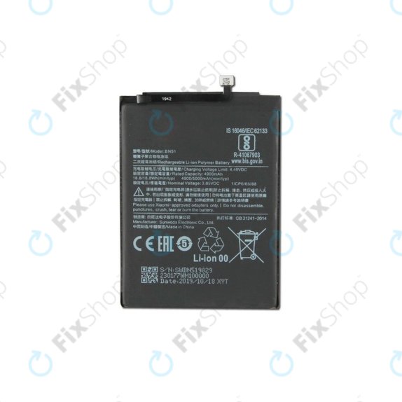 Bateria do Xiaomi Redmi 8, 8A, BN51, 5000mAh