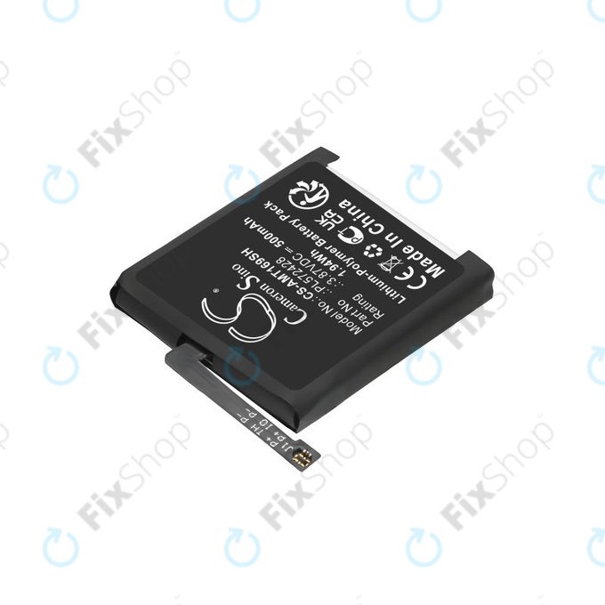 Bateria do Amazfit T-Rex 2, A2169, A2170, 500mAh, Li-Pol, 3.87V, PL572428, HQ