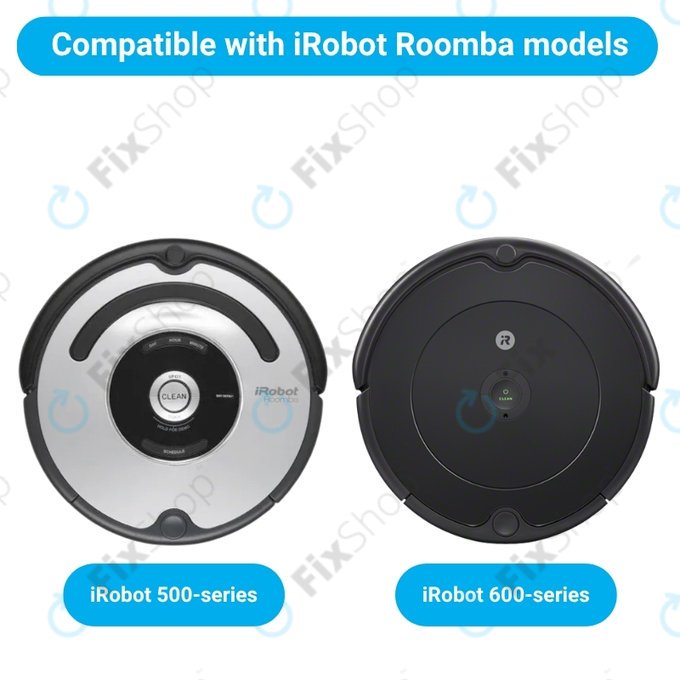Zestaw części zamiennych do iRobot Roomba 500, 600-series (1 para szczotek głównych, 2x Filtr, 2x Szczotka boczna)