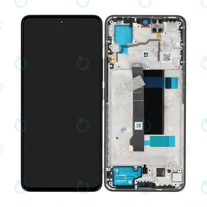 Wyświetlacz do Xiaomi Redmi Note 13 Pro 5G, Ekran dotykowy z ramką, Midnight Black, 5600020N1600, Genuine Service Pack