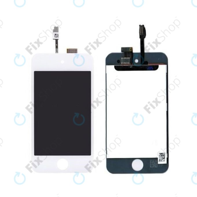 Wyświetlacz LCD dla iPod Touch (4th Gen), White, Ekran dotykowy z ramką