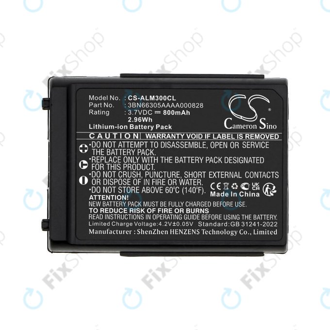 Bateria do Alcatel Mobile 300, 400 Dect, Mobile Reflexes 300, 400, 800mAh, Li-Ion, 3.7V, 3BN66305AAAA000828, HQ
