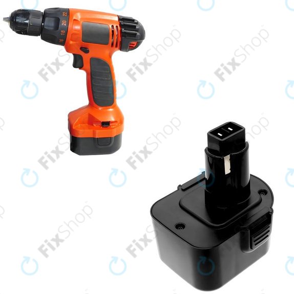 Bateria do Black & Decker Cd1202, 2100mAh, Ni-MH, 12V, PS130A, HQ