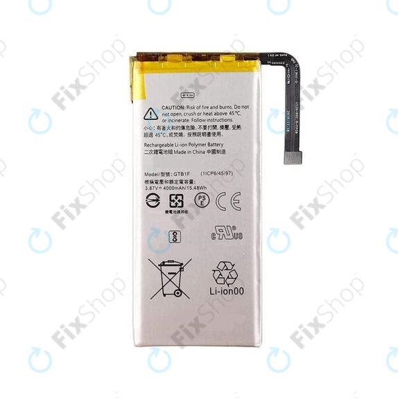 Bateria do Google Pixel 5, GTB1F, 4000mAh