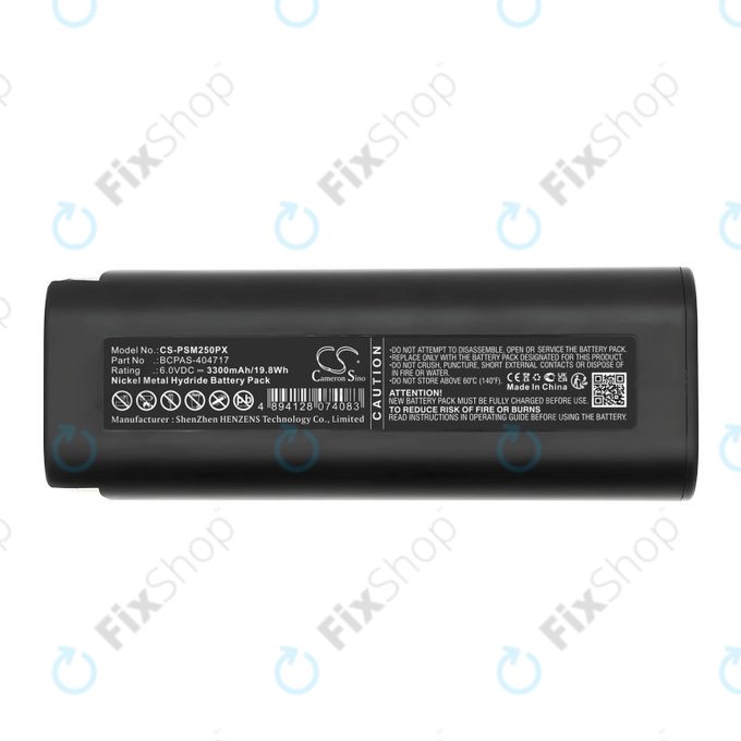 Bateria do Paslode 900400, 3300mAh, Ni-MH, 6V, 404400, BCPAS-404717, HQ
