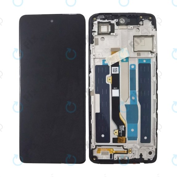 Wyświetlacz do Infinix Note 30, Ekran dotykowy z ramką, Obsidian Black, TFT
