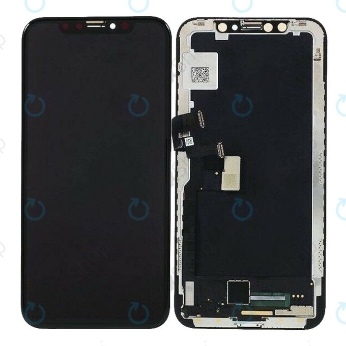 Wyświetlacz Soft OLED dla iPhone XS Max, Ekran dotykowy z ramką, FixPremium