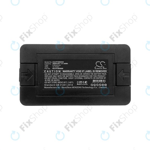 Bateria do Rowenta Explorer-seria, Smart Force Essential-seria, Tefal Explorer-seria, RS-RT900866, Li-Ion 14,4V 2600mAh, HQ