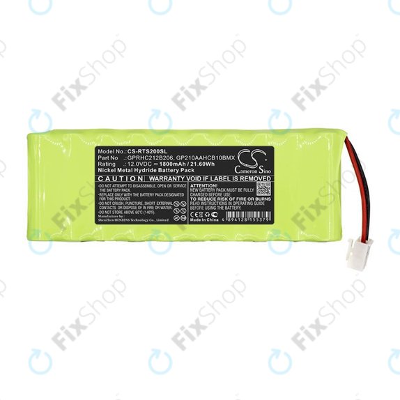 Bateria do Roto RT2, Roto Sf G2, 1800mAh, Ni-MH, 12V, 2412-3011, HQ
