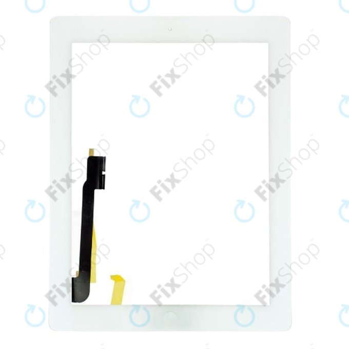Ekran dotykowy z przyciskiem Home dla iPad 3, iPad 4, White