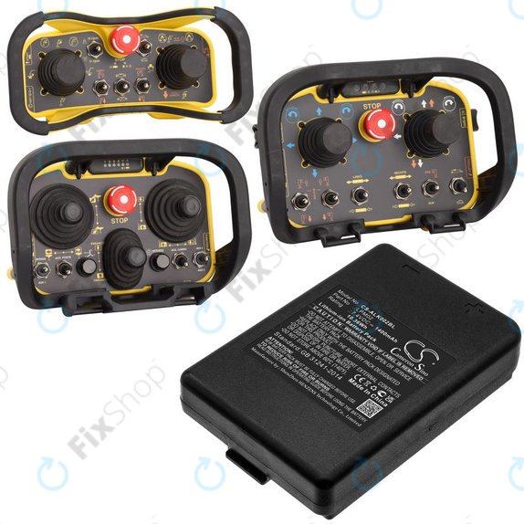 Bateria do Autec Funkfernsteuerung Air, Modular AJM, 1400mAh, Li-Ion, 7.4V, LPM02, HQ