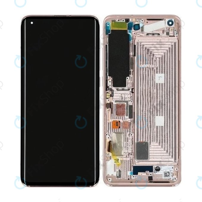 Wyświetlacz do Xiaomi Mi 10 Pro, Ekran dotykowy z ramką, 56000500J100, Alpine White, Genuine Service Pack