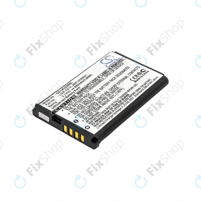 Bateria do LG T500, 800mAh, Li-Ion, 3.7V, LGIP-531A, HQ