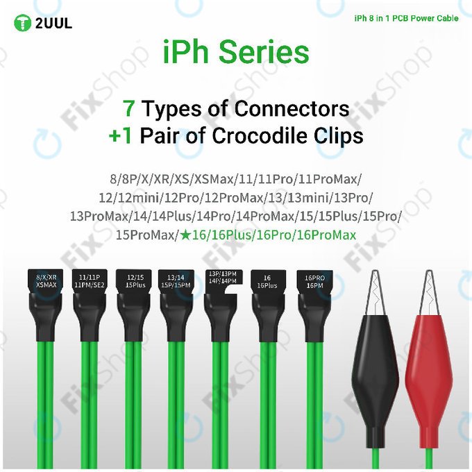Kabel zasilający PCB do iPhone 8-16 Pro Max, 2UUL PW05