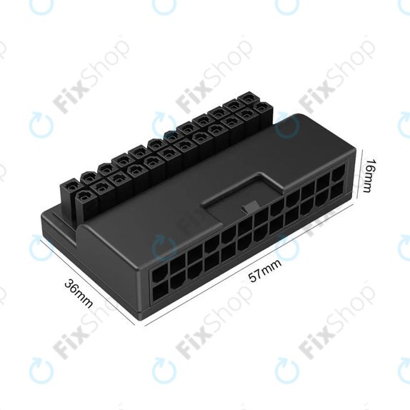 Adapter zasilania ATX 24-pin 90° do płyty głównej