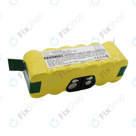 Bateria do iRobot Roomba 500, 600, 700, 800, 900-seria, R3, Scooba 450, Vileda 137173, 11702, GD-Roomba-500, VAC-500NMH-33, Ni-MH, 14,4V 4000mAh, HQ