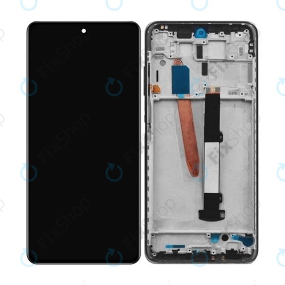 Wyświetlacz do Xiaomi Poco X3 NFC, Ekran dotykowy z ramką, Shadow Grey, TFT