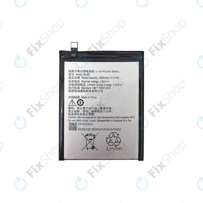 Bateria do Lenovo VIBE K5 Note A7020a40, BL261, 3500mAh