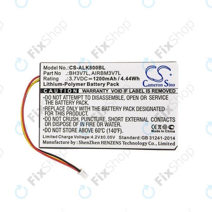 Bateria do Autec Air A4, A6, A8, 1200mAh, Li-Pol, 3.7V, BH3V7L, AIRBM3V7L, HQ