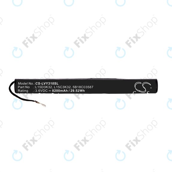 Bateria do Lenovo Yoga TAB 3 YT3-X50, L15D3K32, L15C3K32, 5B18C03587, 8200mAh, HQ