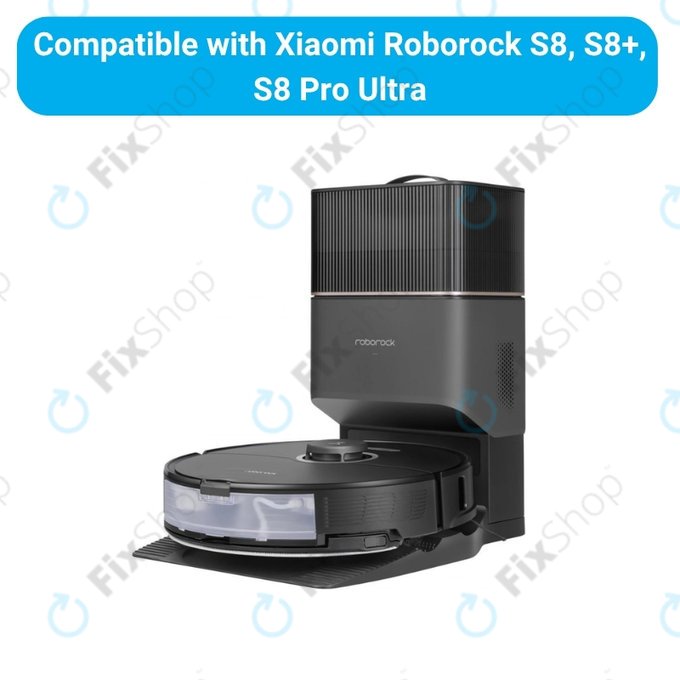 Zestaw części zamiennych do Xiaomi Roborock S8, S8+, S8 Pro Ultra (2 pary szczotek głównych, 4x Filtr, 4x Szczotka boczna – czarna, 4x Ściereczka mopująca, 4x Worek na kurz)