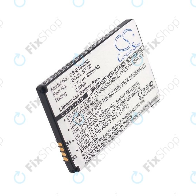 Bateria do Motorola Wilder, 800mAh, Li-Ion, 3.7V, BQ50, HQ