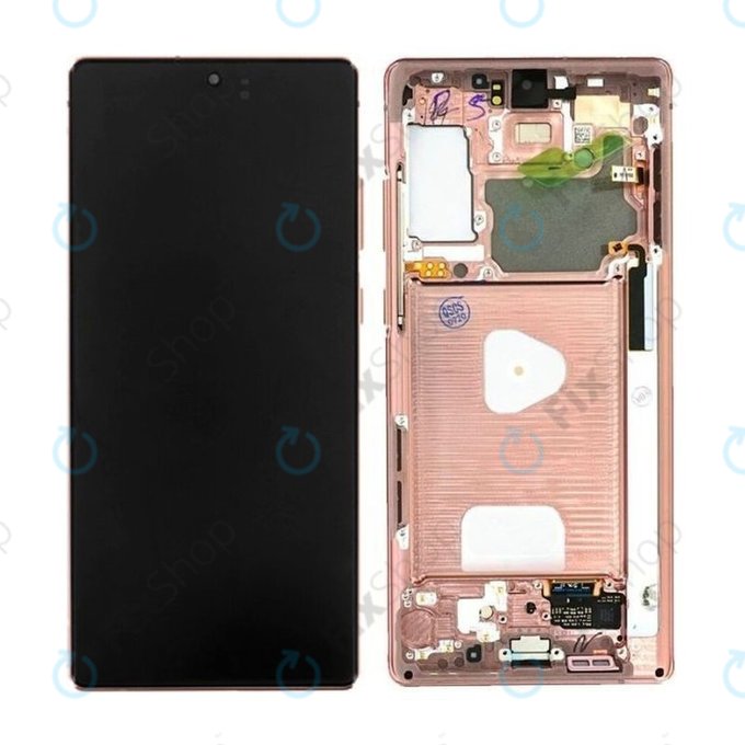 Zestaw wyświetlacza LCD TFT do Samsung Note 20 N980B | GH82-23495B, GH82-23733B | Mystic Bronze | Genuine Service Pack