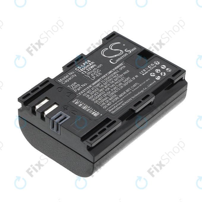 Bateria do Canon EOS 60D, 5D Mk II, 7D, 1800mAh, Li-Ion, 7.4V, LP-E6, HQ