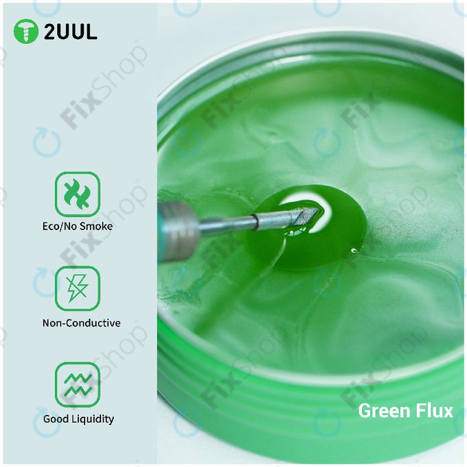 Topnik do lutowania (Flux), zielony, 2UUL SC18