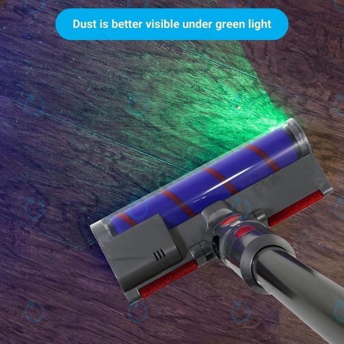 Glowica podlogowa z LED Green Light do Dyson V-series, Outsize