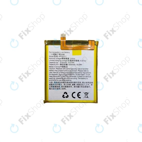 Bateria do Caterpillar S62 Pro, APP00317, 5000mAh