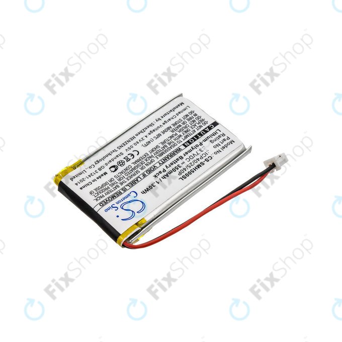 Bateria do Sena SMH-5, 350mAh, Li-Pol, 3.7V, ICP40/25/40P, HQ