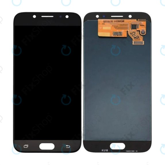 Wyświetlacz OLED do Samsung J7 J730F (2017), Ekran dotykowy bez ramki, Czarny, Black