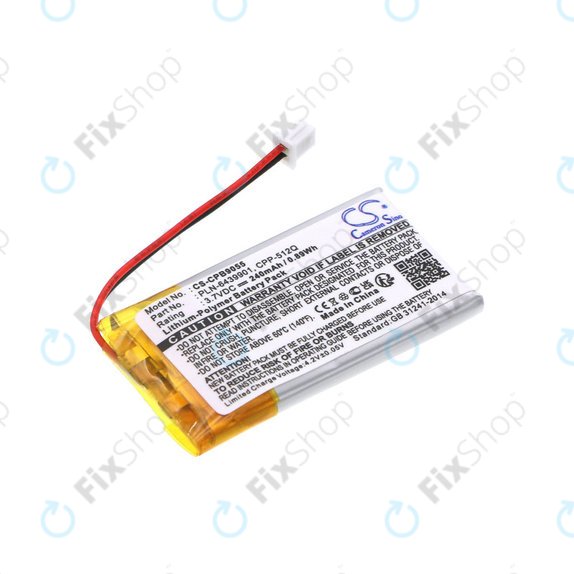 Bateria do Plantronics, Avaya, 240mAh, Li-Pol, 3.7V, 65358-01, HQ
