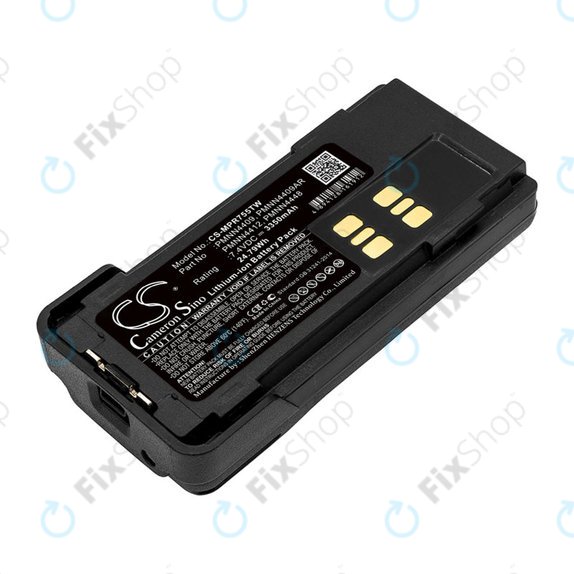 Bateria do Motorola DP2600, 4000, 4600, 4800, XPR3000, XPR3300, 3350mAh, Li-Ion, 7.4V, PMNN4409, HQ