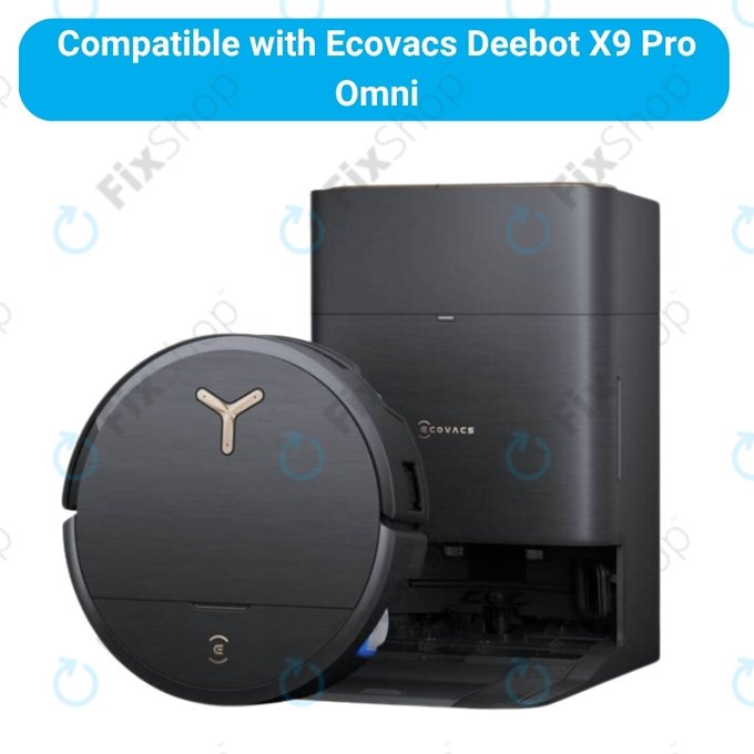 Zestaw części zamiennych do Ecovacs Deebot X9 Pro Omni (2x Główna szczotka, 4x Filtr, 4x Szczotka boczna)