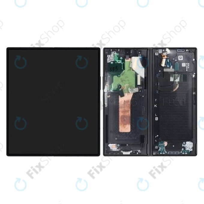 Wyświetlacz OLED do Samsung Galaxy Z Fold 6 F956B, Ekran dotykowy z ramką, Czarny, Black