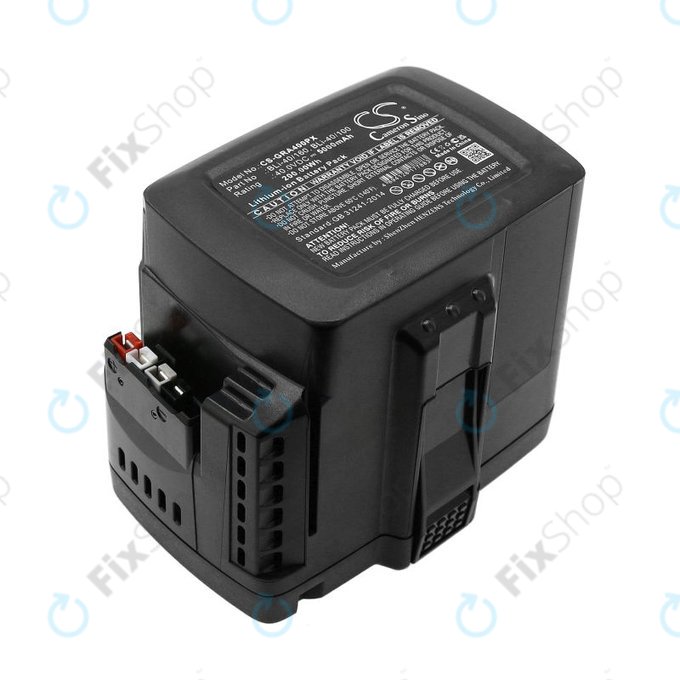 Bateria do Gardena Powercut Li40/30, Powermax Li-40/41, 5000mAh, Li-Ion, 40V, BLi-40/160, BLi-40/100, HQ