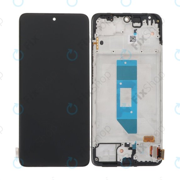 Wyświetlacz OLED do Xiaomi Redmi Note 14 Pro 4G 24116RACCG, Ekran dotykowy z ramką, Midnight Black