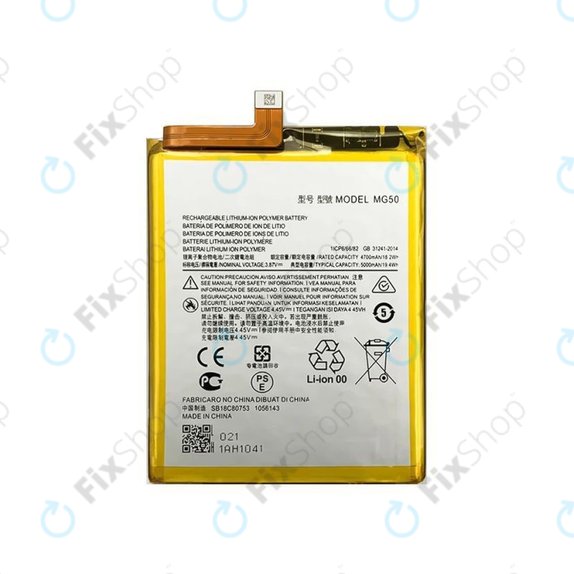 Bateria do Motorola Moto G9 Plus, MG50, 5000mAh
