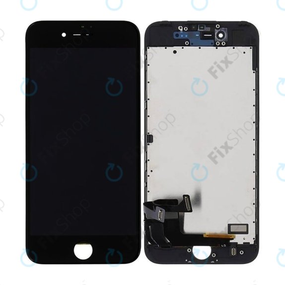 Wyświetlacz In-Cell dla iPhone 7, Black, Ekran dotykowy z ramką, FixPremium