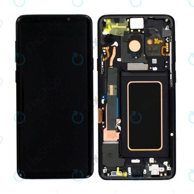 Wyświetlacz do Samsung S9 Plus G965F, G965FD, Ekran dotykowy z ramką, GH97-21691A, GH97-21722A, GH97-21692A, Midnight Black, Genuine Service Pack