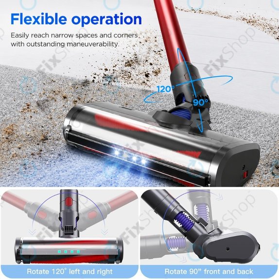Glowica podlogowa z oswietleniem LED do Dyson V-series, Outsize