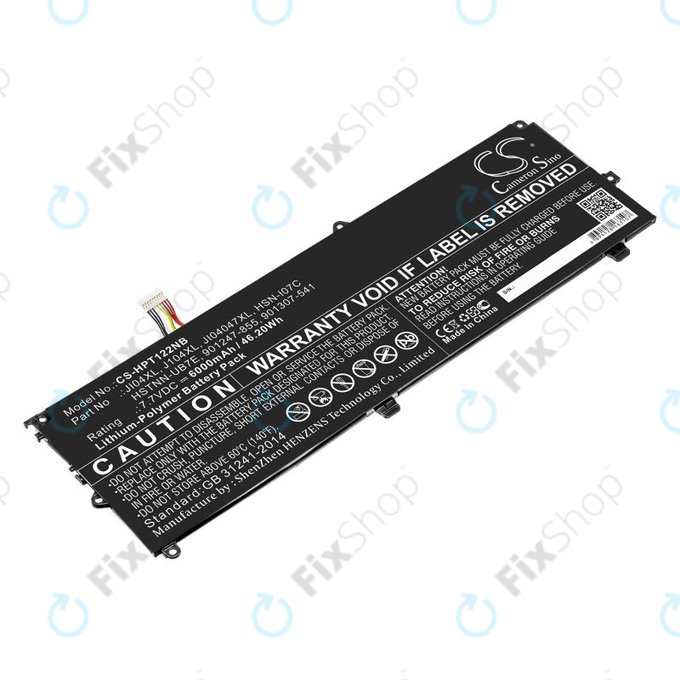 Bateria do HP Elite X2 1012 G2, 6000mAh, Li-Pol, 7.7V, JI04XL, HQ