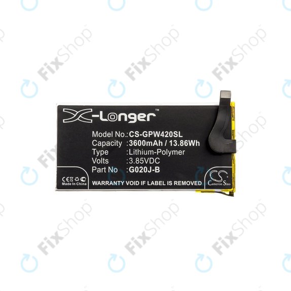 Bateria dla Google Pixel 4 XL, 3600mAh, Li-Pol, 3.85 V, G020J-B, HQ