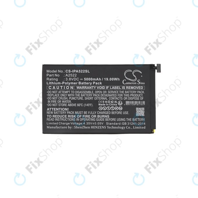 Bateria do iPad Mini 6, A2522, 5000mAh, HQ