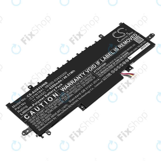 Bateria do Asus ZenBook 14, Flip 14, 4200mAh, Li-Pol, 11.55V, C31N1841, HQ