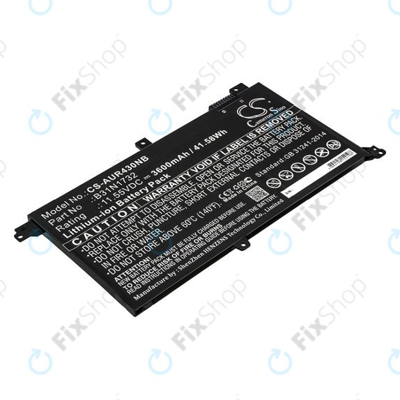 Bateria do Asus VivoBook S14, S430FA, 3600mAh, Li-Ion, 11.55V, B31N1732, HQ