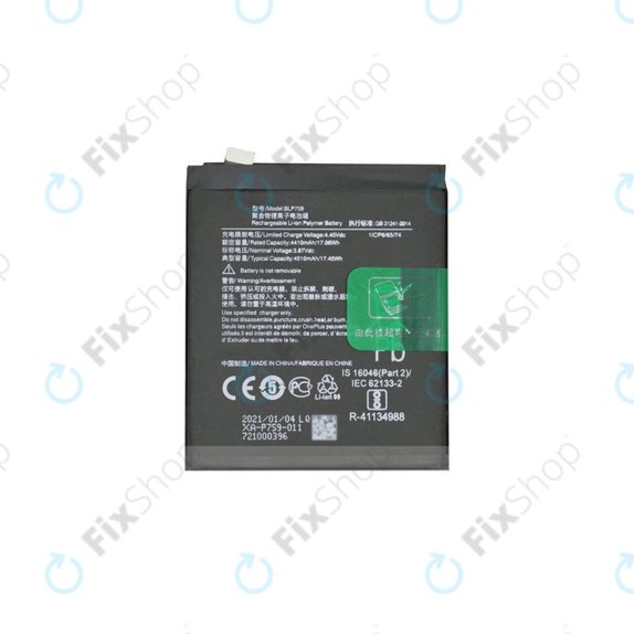 Bateria do OnePlus 8 Pro, BLP759, 4510mAh